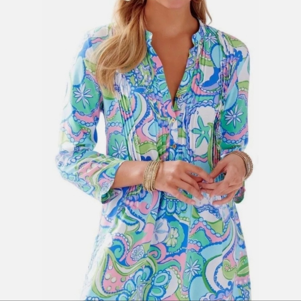 Lilly Pulitzer Sarasota Tunic Dress Conch Republic S